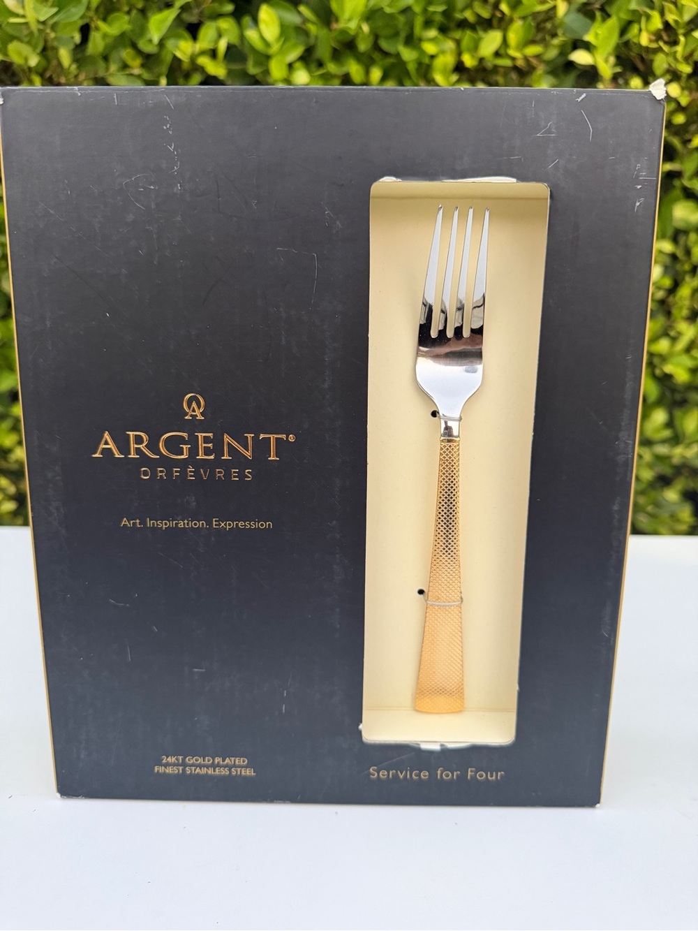 Argent Orfèvres 24KT Gold Plated Flatware Set - Service for 4 - Luxury Gold
